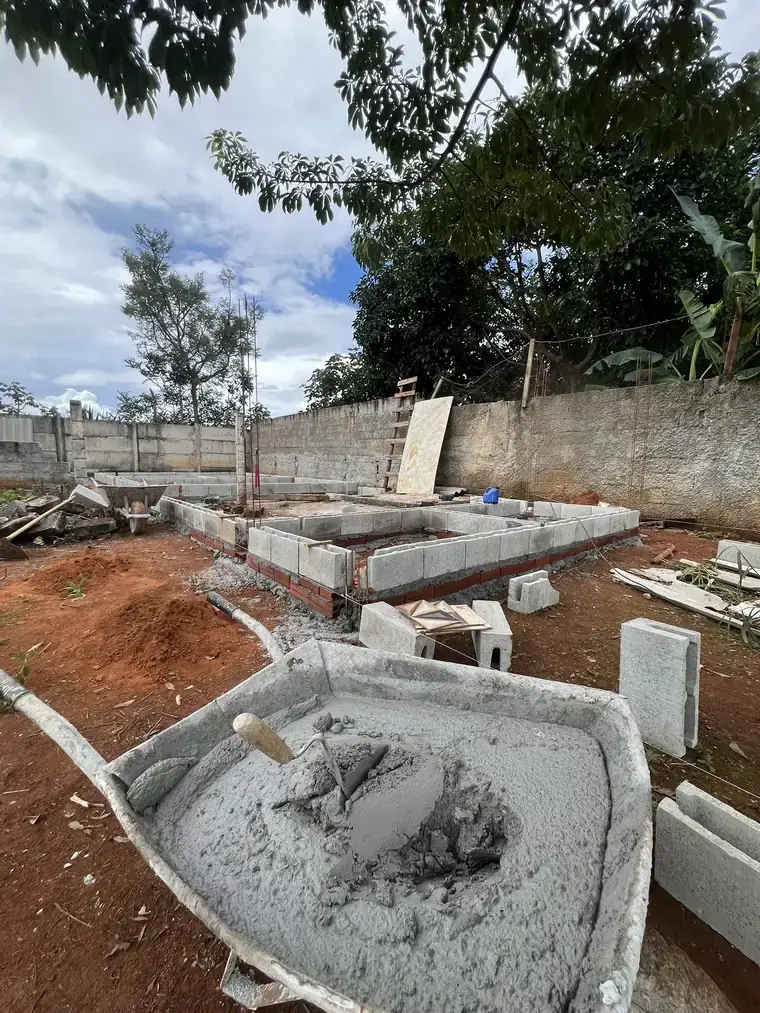 Obras dos novos chalés do Acamp Ágape, foto 1